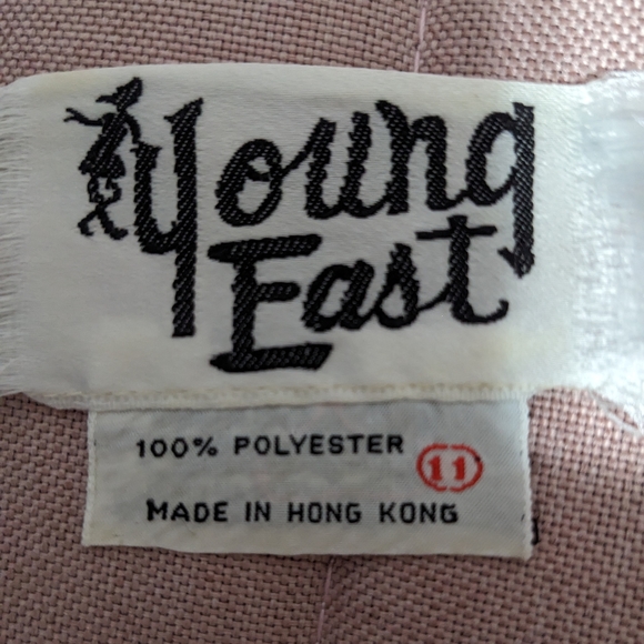 UNIQUE RARE 60s 70s Vintage Dress Size 4 Small Hong Kong - Picture 4 of 4